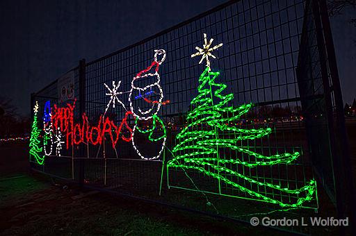 'Happy Holidays'_46581-3.jpg - Celebration of Lights display photographed at Smiths Falls, Ontario, Canada.